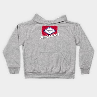 Arkansas flag Kids Hoodie